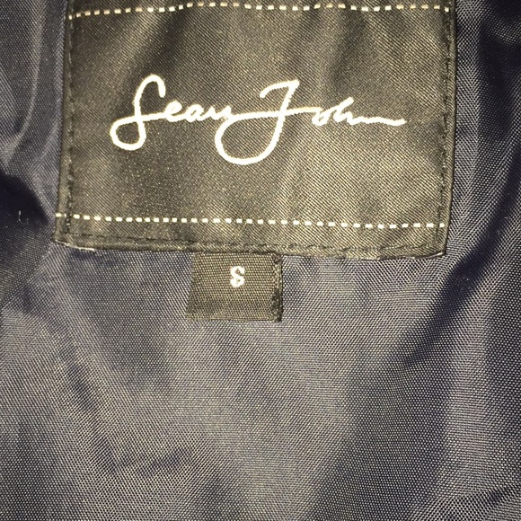 Sean John black puffer jacket size small with belt - Picture 8 of 8